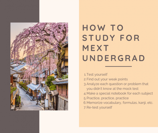 How to study for MEXT undergrad - My Japanese Experience